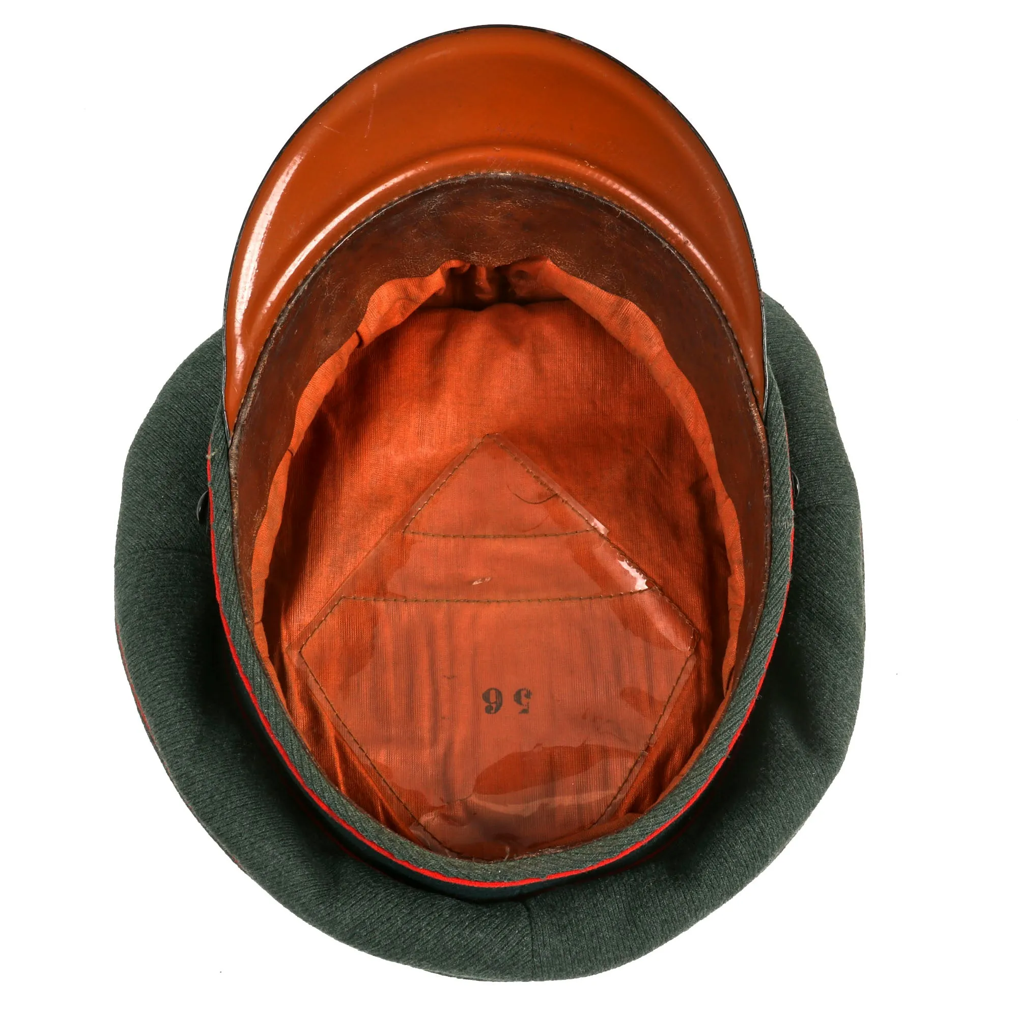 Original German WWII 1938 Dated Heer 97th Artillery Regiment EM/NCO Schirmmütze Visor Crush Cap by Wilhelm Wethekam - Size 56