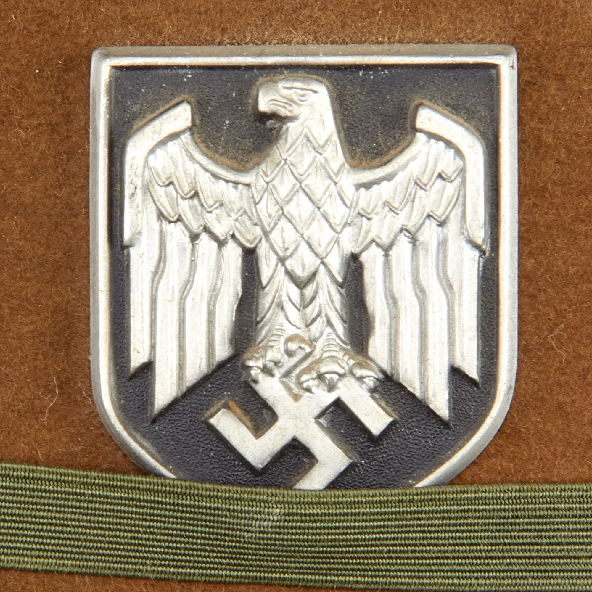 Original German WWII 1941 Dated 2nd Model Afrikakorps DAK Sun Helmet by JHS with Eye Shields - Size 59cm