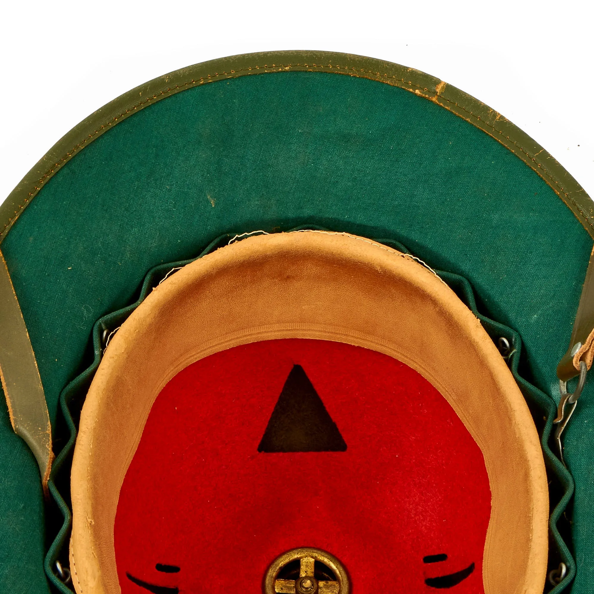 Original German WWII 1942 dated 2nd Model Afrikakorps DAK Sun Helmet by APN with Badges & Ultrasin Goggles - size 59