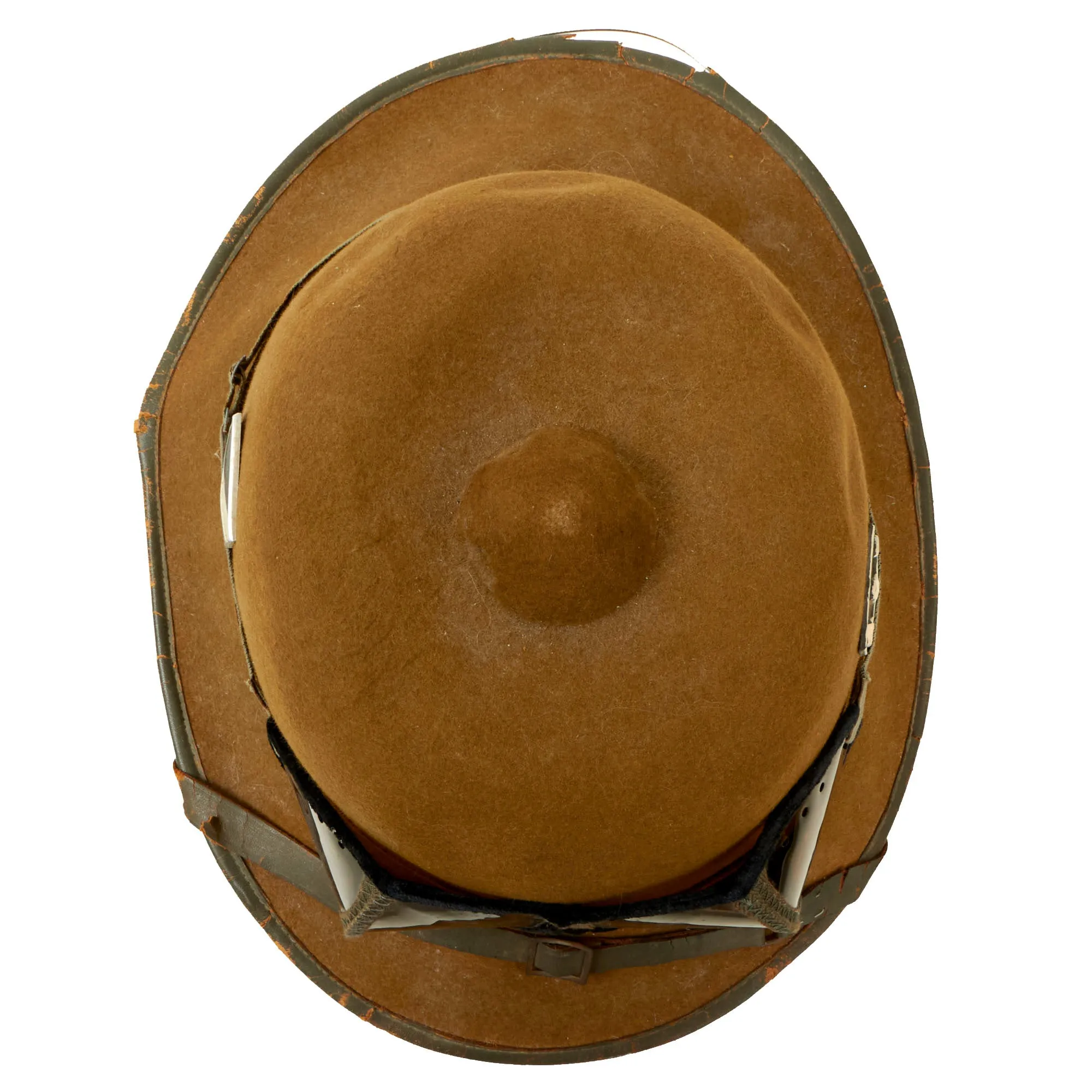 Original German WWII 1942 dated 2nd Model Afrikakorps DAK Sun Helmet by APN with Eye Shields - size 55