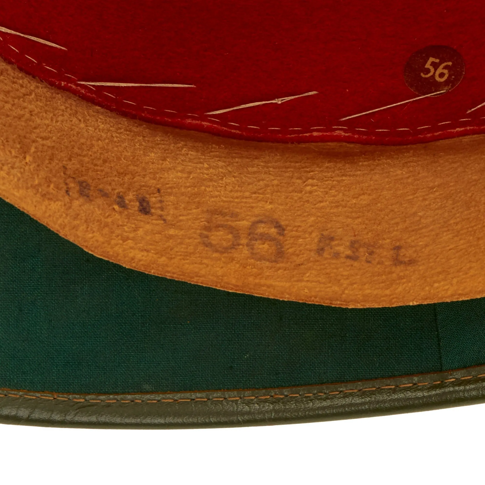 Original German WWII 1942 dated 2nd Model Afrikakorps DAK Sun Helmet by F.ST.L with Eye Shields - size 56