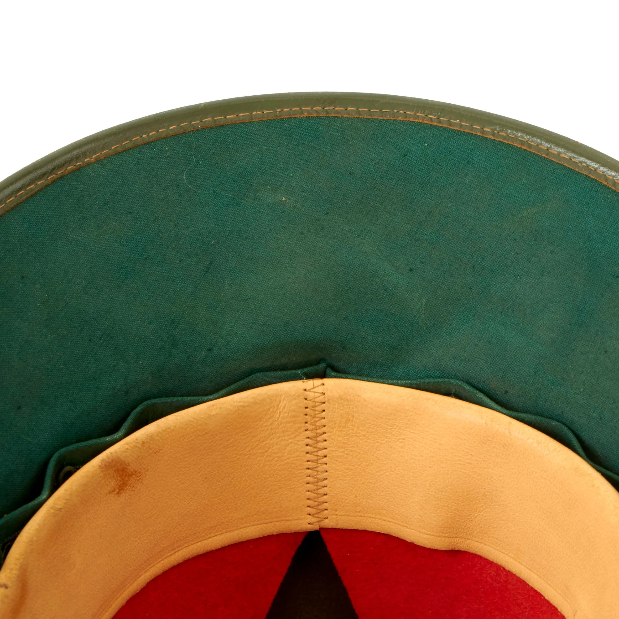 Original German WWII 1942 dated 2nd Model Afrikakorps DAK Sun Helmet by F.ST.L with Eye Shields - size 56