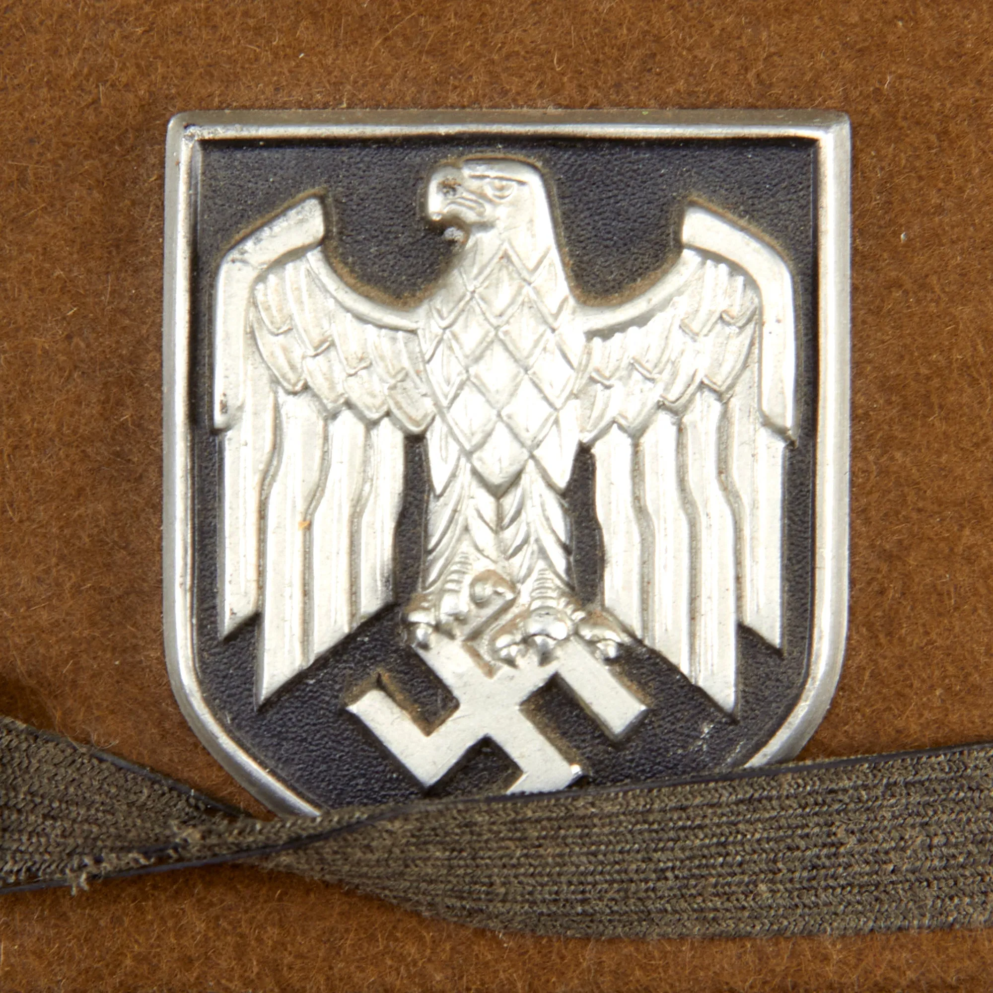 Original German WWII 1942 Dated 2nd Model Afrikakorps DAK Sun Helmet by JHS with Eye Shields - Size 55cm
