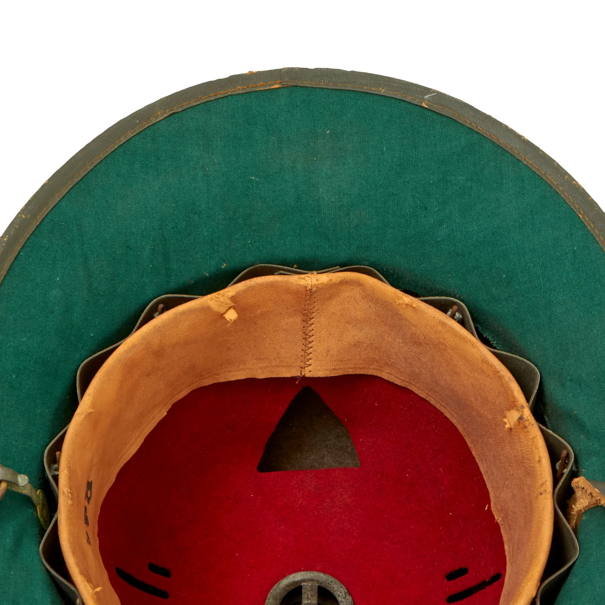 Original German WWII 1942 dated 2nd Model Afrikakorps DAK Sun Helmet by R & C. with Badges - size 57