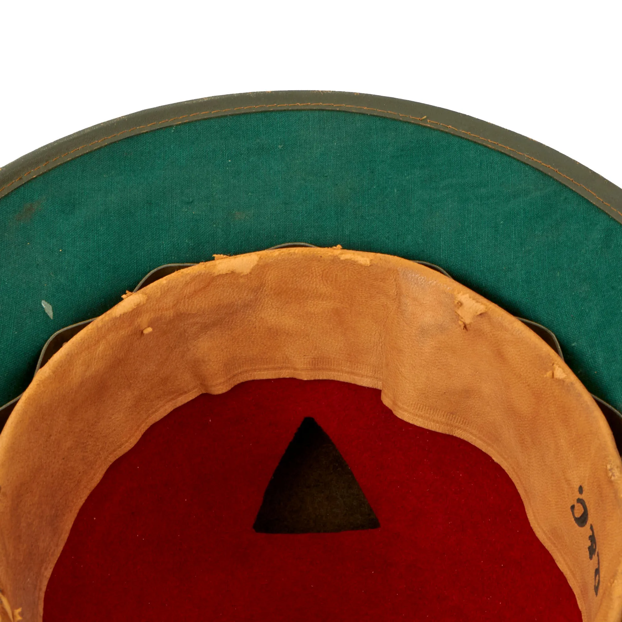Original German WWII 1942 dated 2nd Model Afrikakorps DAK Sun Helmet by R & C. with Badges - size 57