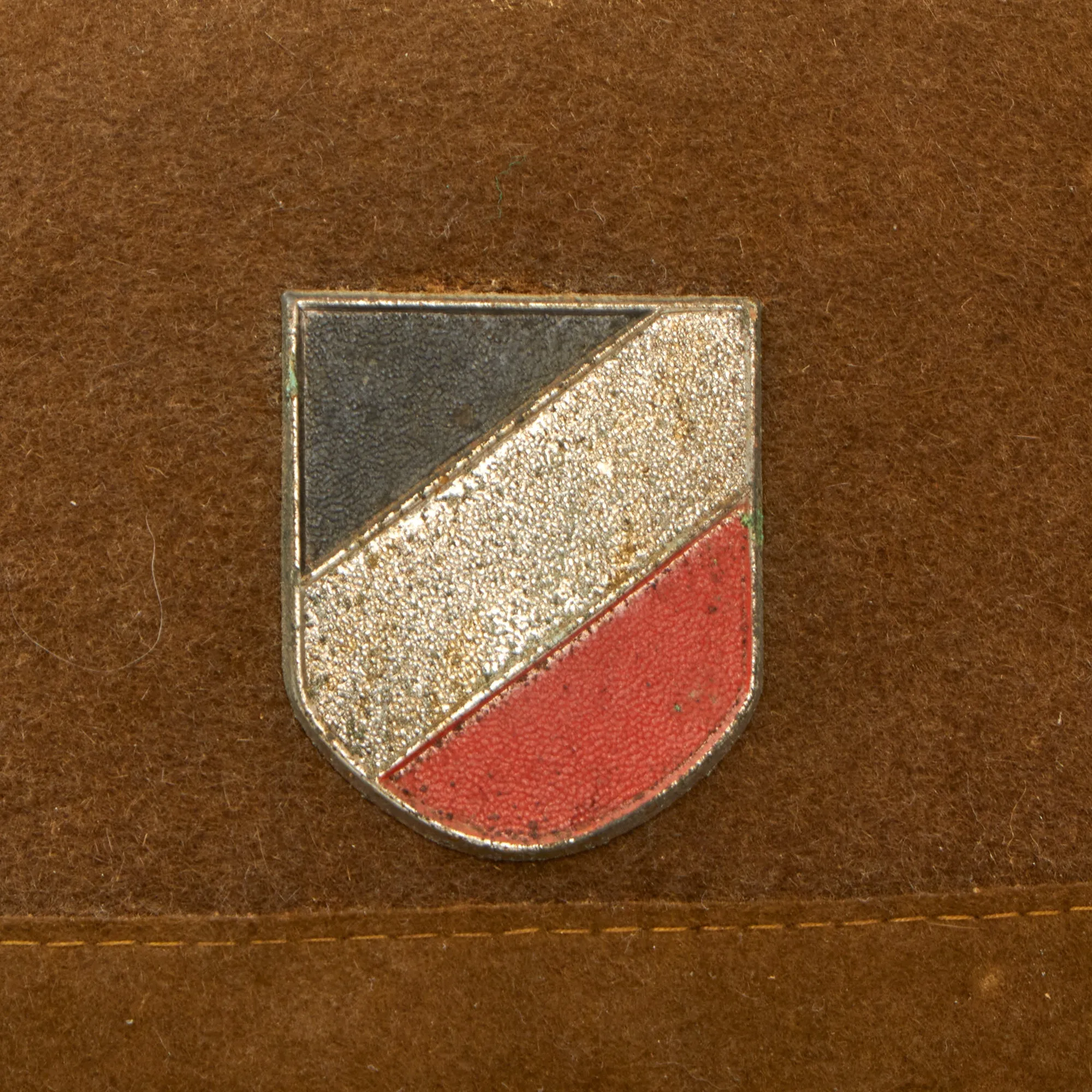 Original German WWII 1942 dated 2nd Model Afrikakorps DAK Sun Helmet by R & C. with Badges - size 57