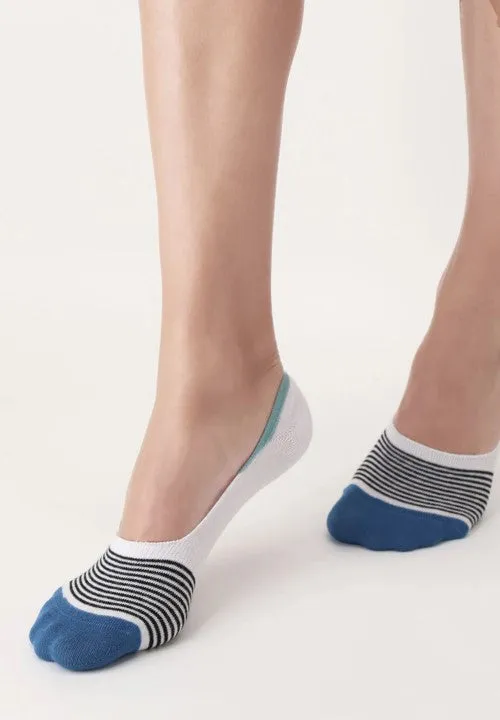 Oroblu Sale Twins Active No Show Socks (2Pack) Black/White