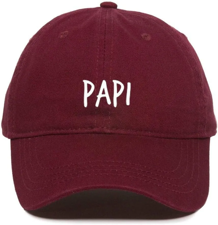 Papi Embroidered Baseball Cap Cotton Adjustable Dad Hat