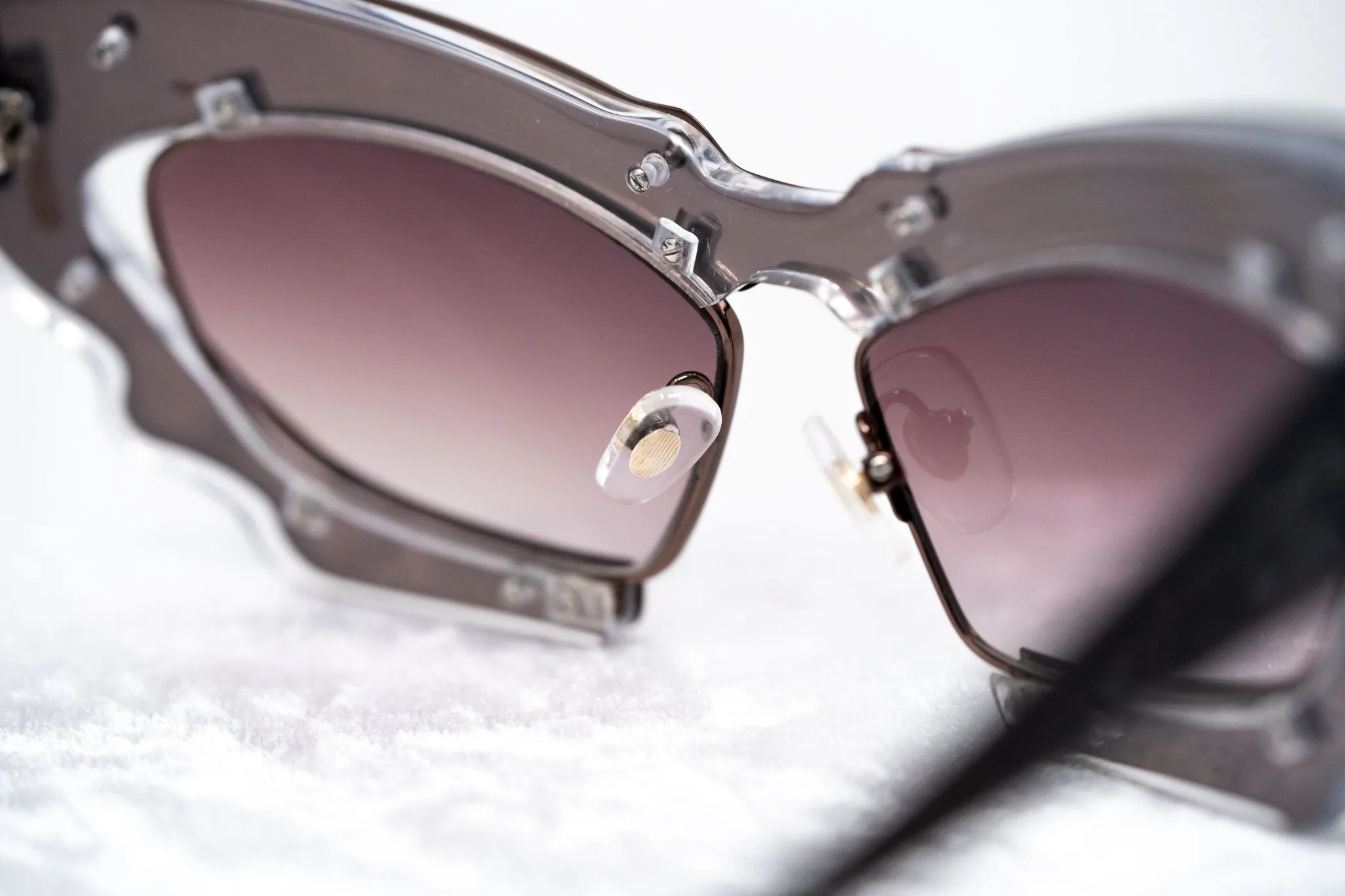 Prabal Gurung Sunglasses Cat Eye Special Chocolate Bronze and Red
