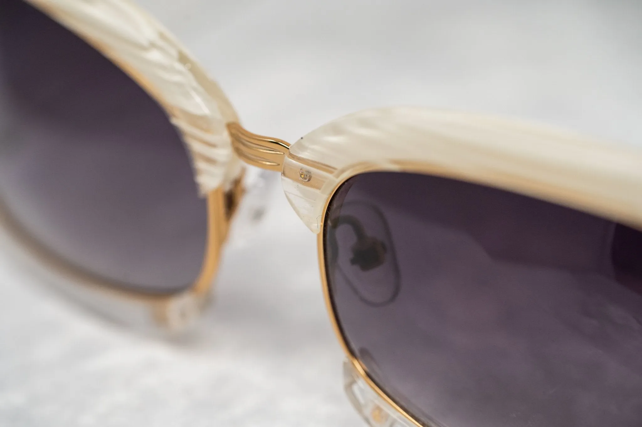 Prabal Gurung Sunglasses Rectangular White and Purple