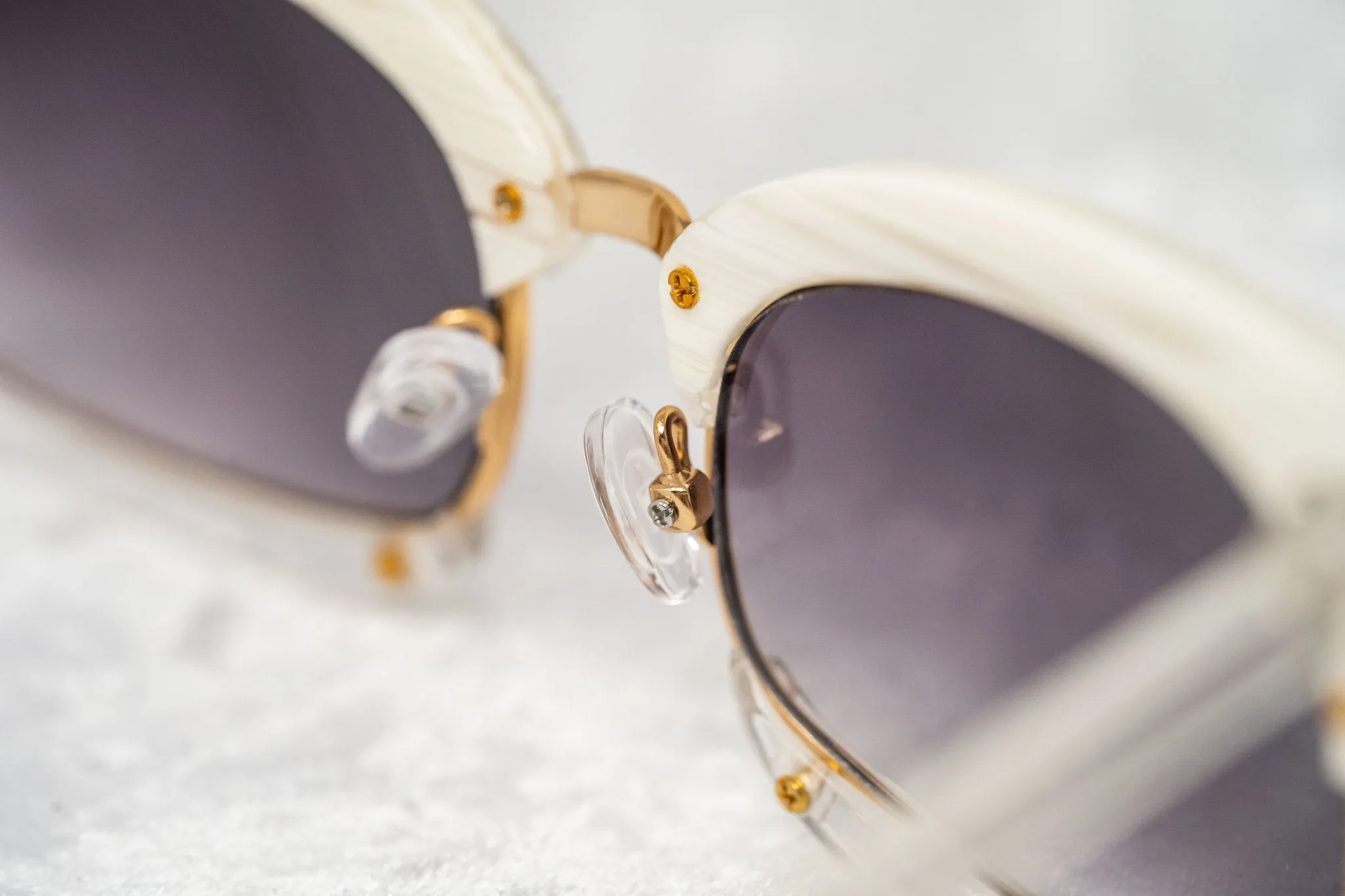 Prabal Gurung Sunglasses Rectangular White and Purple