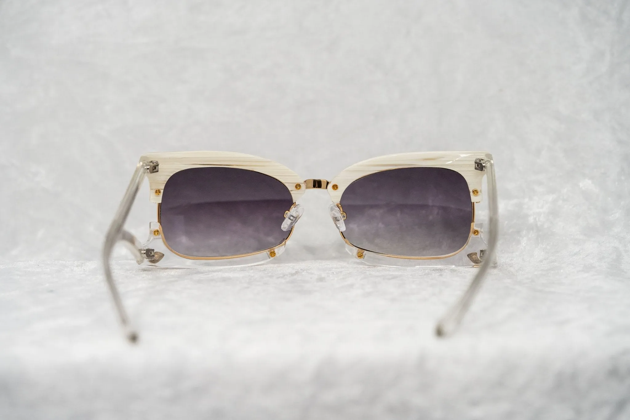 Prabal Gurung Sunglasses Rectangular White and Purple