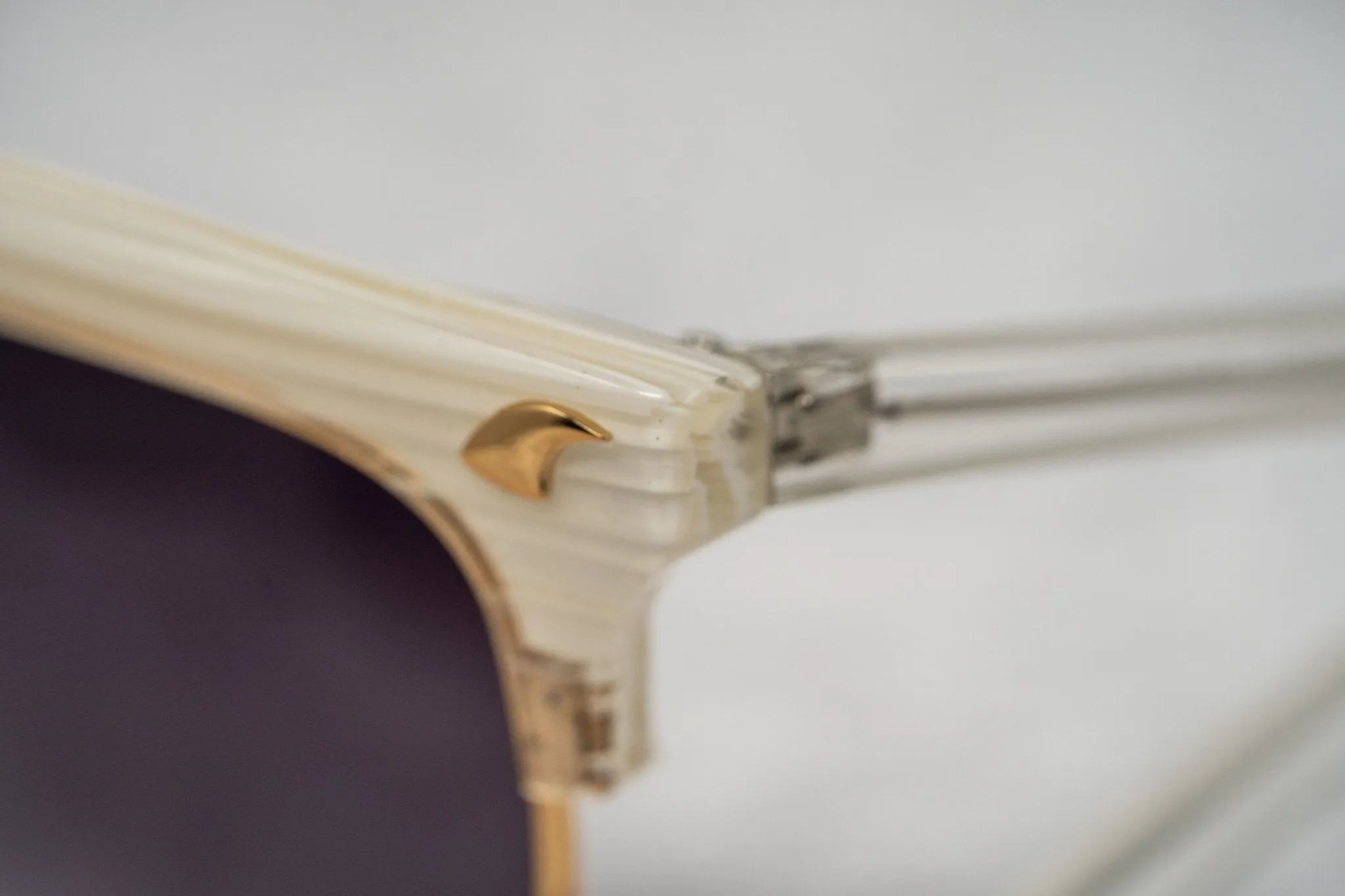 Prabal Gurung Sunglasses Rectangular White and Purple