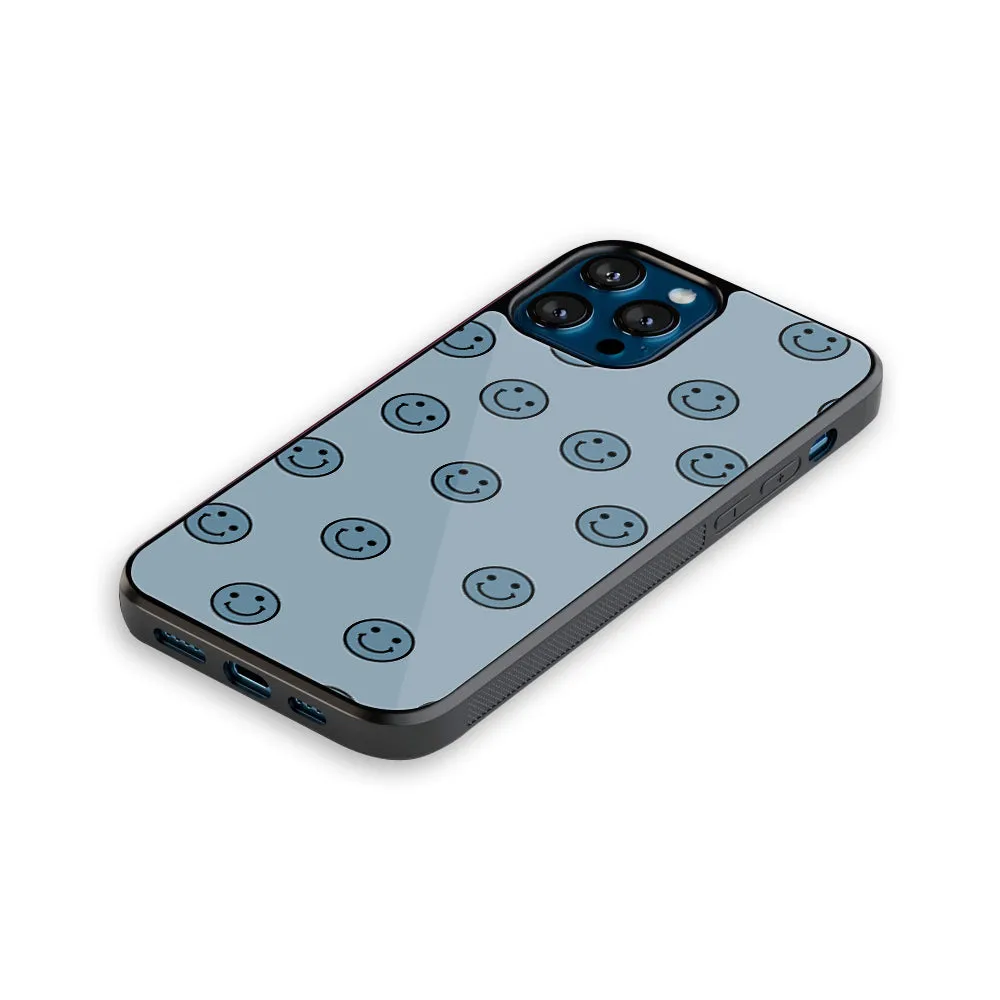 Smile Spectrum Blue Phone Cover | Glass Case