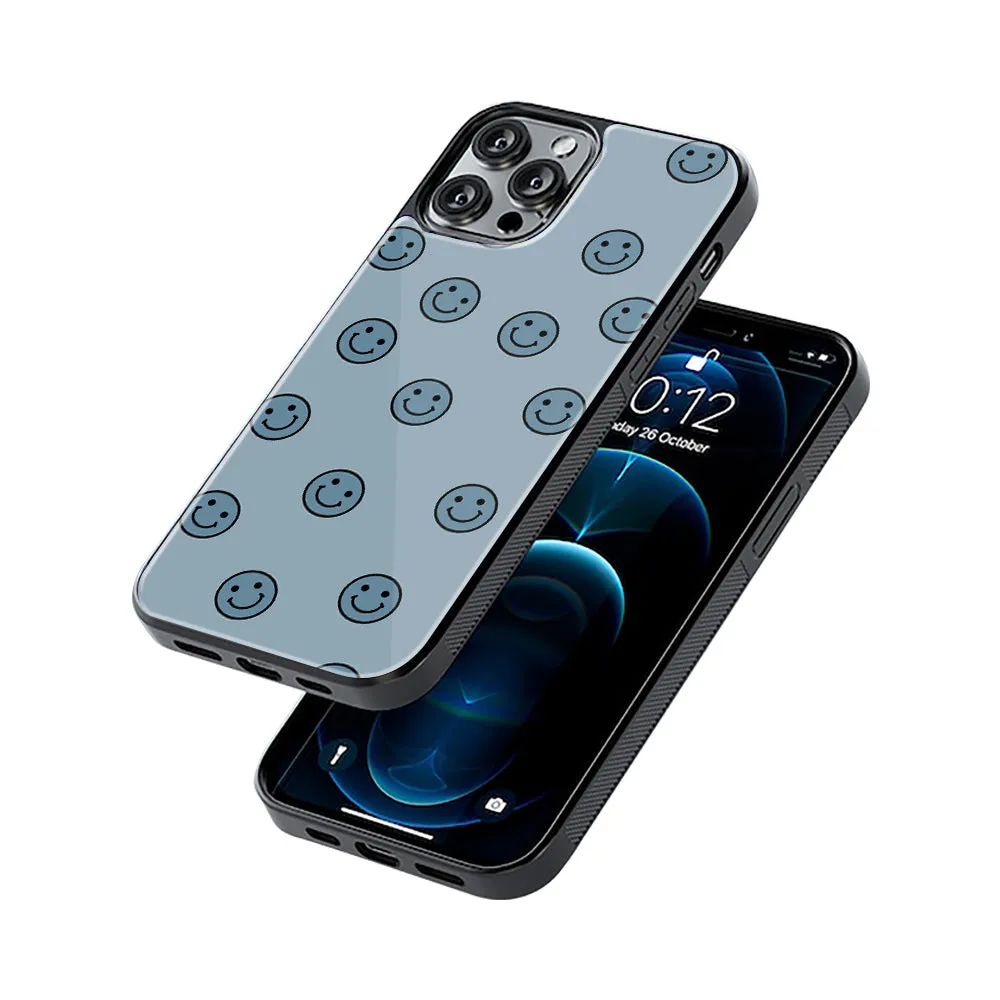 Smile Spectrum Blue Phone Cover | Glass Case