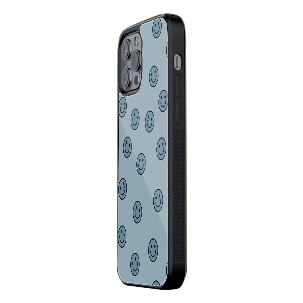 Smile Spectrum Blue Phone Cover | Glass Case