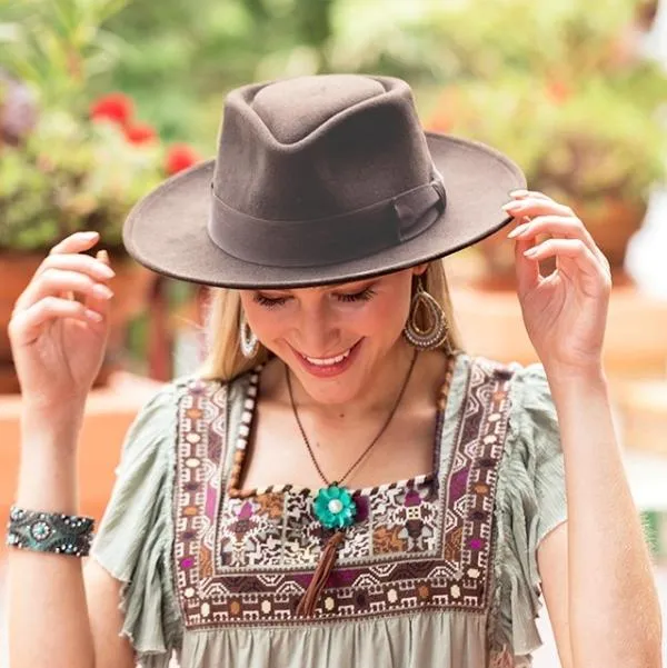 Stampede Wool Fedora Hat - The Jet