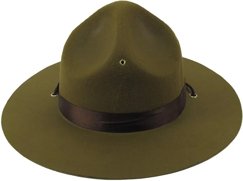 Treasure Gurus Green Park Forest Ranger Hat Adult Trooper Costume Accessory Movie Theater Prop