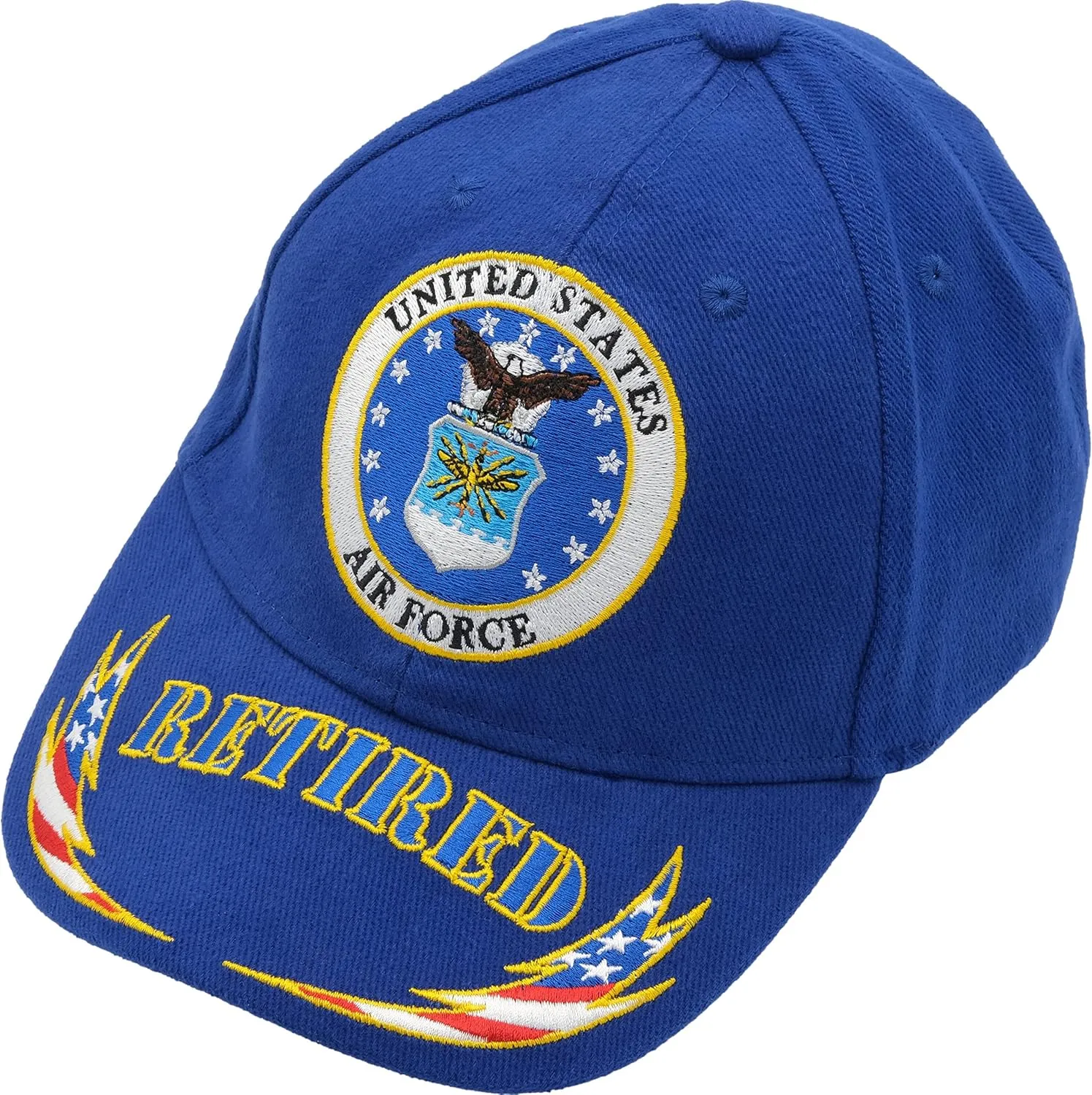 United States Air Force Retired Blue Hat Cap USAF ,Blue ,One Size