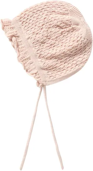 Vivobiniya Toddler Girl Lovely Flounce Knit Hats Baby Bonnets Newborn Baby Hats 0-8y
