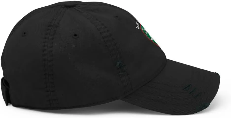 Wrexham AFC Minimalist Dragon Design Embroidered Distressed Dad Hat Soccer Football Cap
