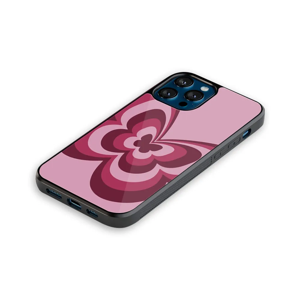 Y2K Magenta Butterfly Phone Cover | Glass Case