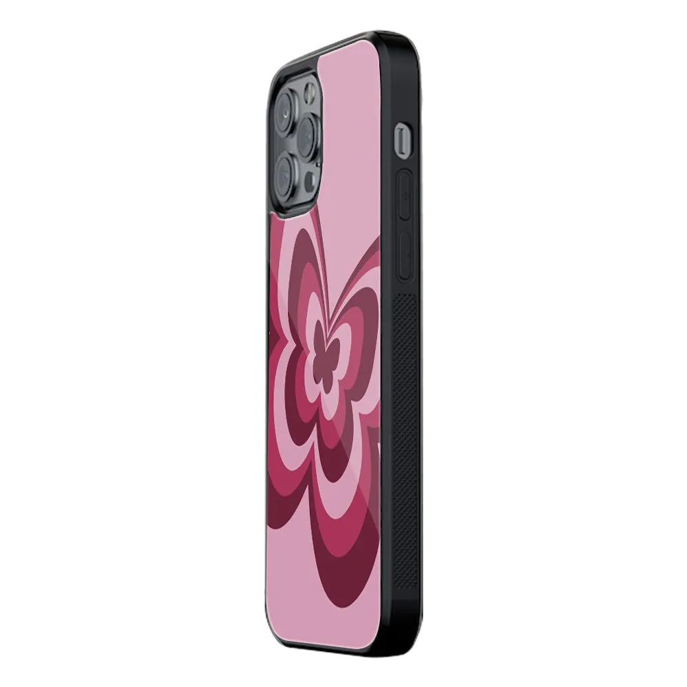Y2K Magenta Butterfly Phone Cover | Glass Case