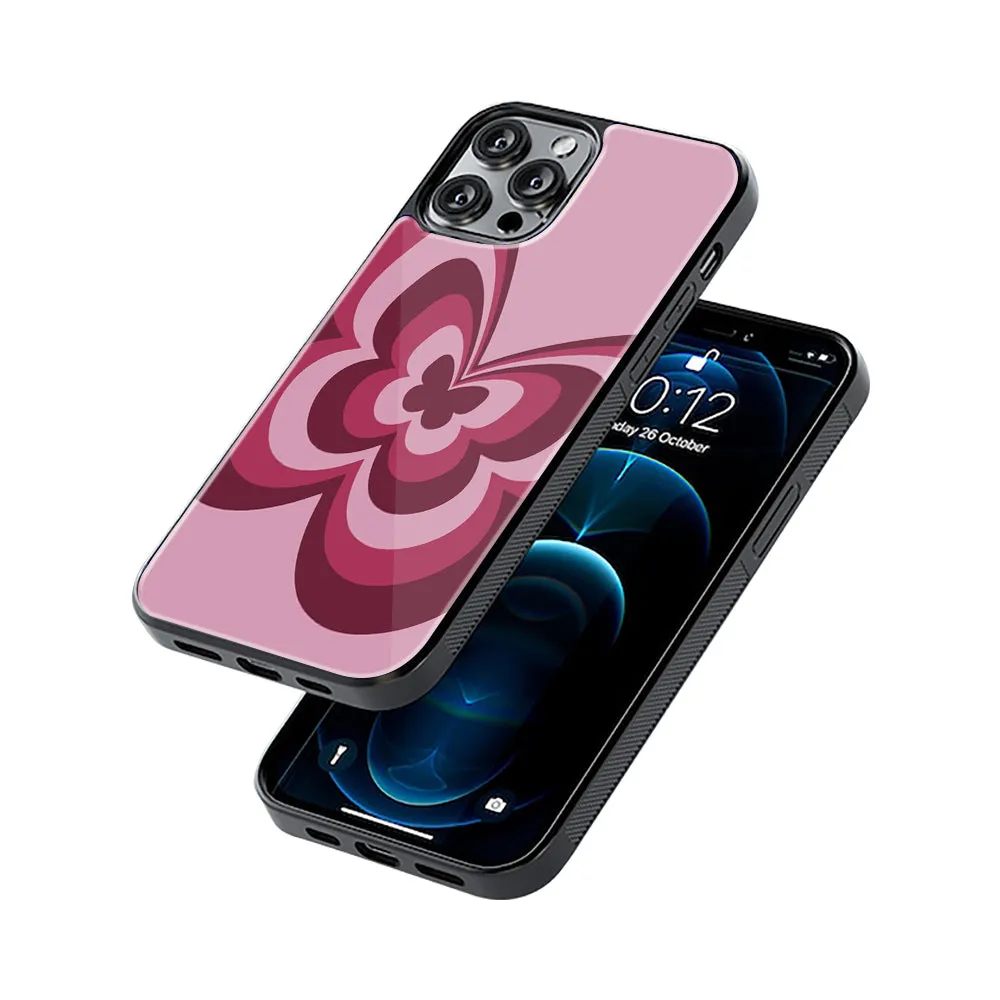 Y2K Magenta Butterfly Phone Cover | Glass Case
