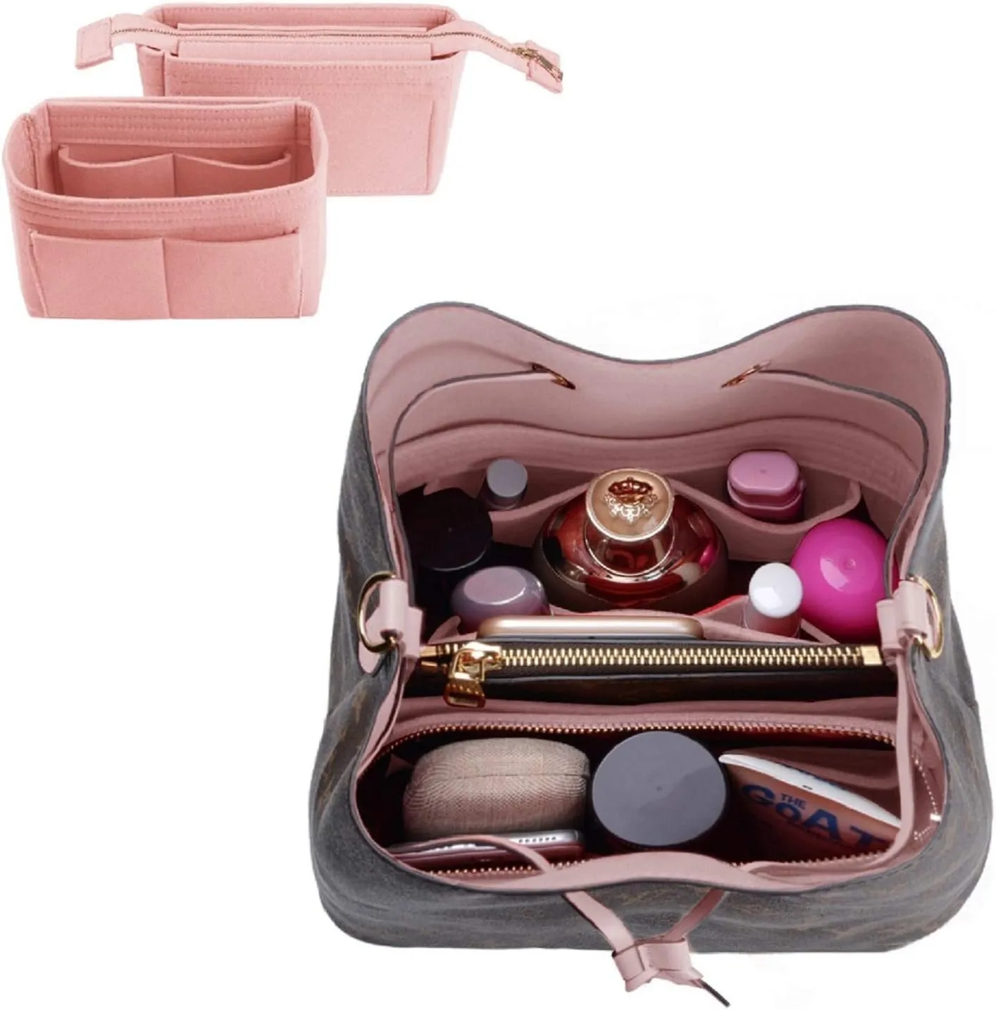 ZTUJO Purse Organizer, Bag Organizer, Insert Purse Organizer With 2 Packs In One Set For LV NeoNoe No Series perfectly